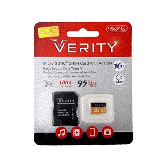تصویر  کارت حافظه وریتی verity Micro SD گارانتی مادام العمر