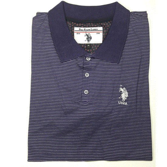 تصویر  تی شرت مردانه راه راه  ( نخ پنبه-پارچه ترک ) POLO