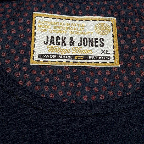 تصویر  تی شرت مردانه دو رنگ ( نخ پنبه.  پارچه ترک ) Jack & Jones