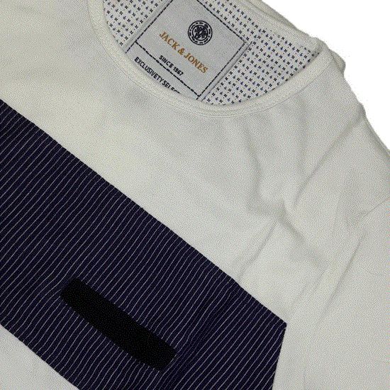 تصویر  تی شرت مردانه دو رنگ ( نخ پنبه.  پارچه ترک ) Jack & Jones