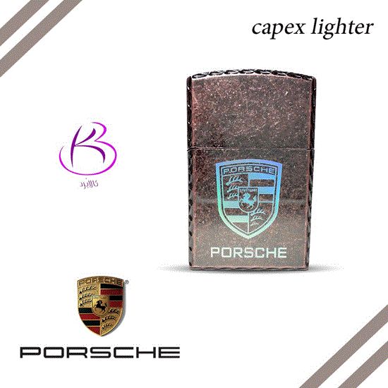 تصویر  فندک لاکچری سنگی طرح زیپو مدل PORSCHE