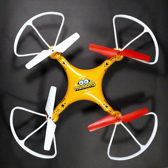 تصویر  کواد کوپتر 4 پره مدل مینیون Flying quad coopter