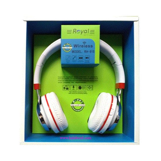 تصویر  هدفون حرفه ای رویال سفید مدل RH-815