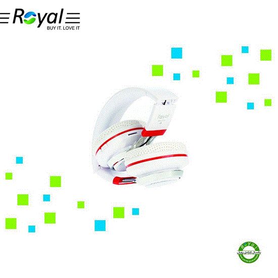 تصویر  هدفون حرفه ای رویال سفید مدل RH-815