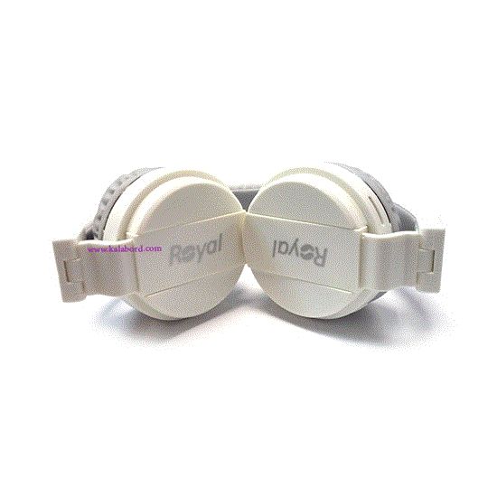 تصویر  هدفون رویال سفید مدل ROYAL wireless Headphone RH-813