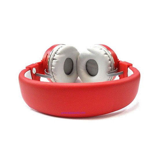 تصویر  هدفون رویال قرمز مدل ROYAL wireless Headphone RH-813