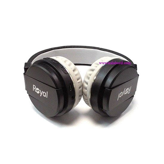 تصویر  هدفون رویال مشکی مدل ROYAL wireless Headphone RH-813