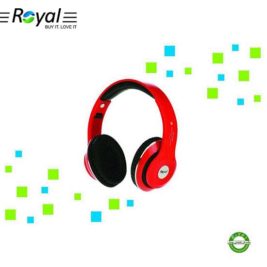 تصویر  هدفون رویال قرمز مدل ROYAL wireless Headphone RH-811