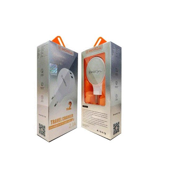 تصویر  شارژر دیواری فست دو پورت ماکسوم مدل CH2265