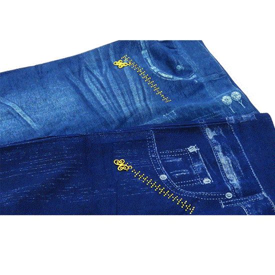 تصویر  ساپورت طرح لی نگین دار رنگ آبی JEAN DESIGN SUPPORT