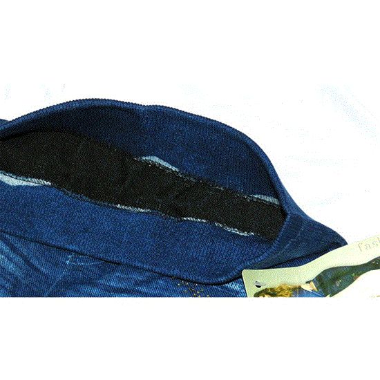 تصویر  ساپورت طرح لی نگین دار رنگ آبی JEAN DESIGN SUPPORT