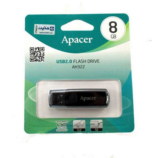 تصویر  فلش مموری اپیسر مدل AH322 ظرفیت 8GB