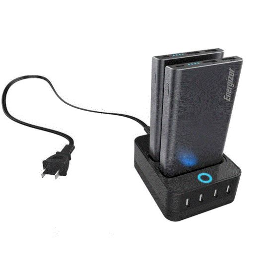 تصویر  پاوربانک انرجایزر به همراه پایه شارژ مدل PS 20000