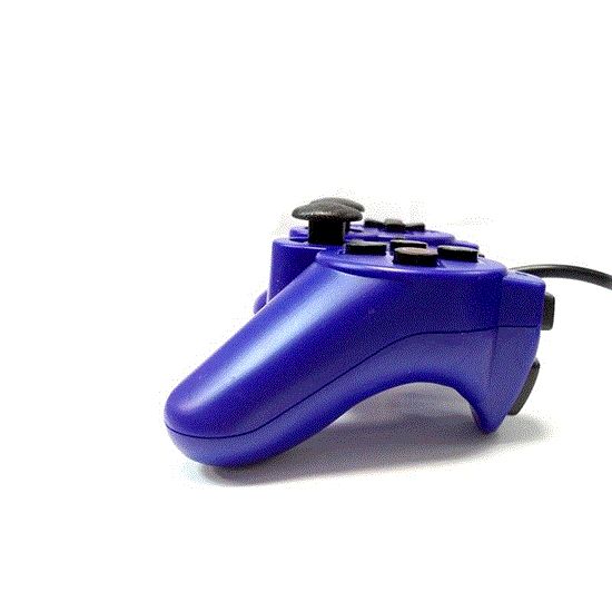 تصویر  دسته بازی تک شوکدار آبی ونوس ps2