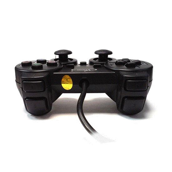 تصویر  دسته بازی تک شوکدار مشکی ونوس ps2