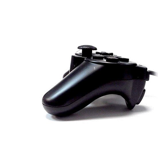 تصویر  دسته بازی تک شوکدار مشکی ونوس ps2