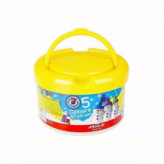 Picture of خمیر بازی سطلی 5 رنگ آریا