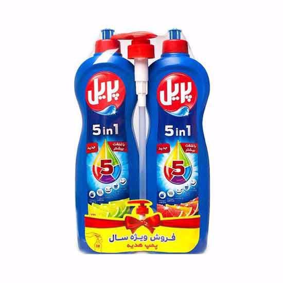 Picture of مایع ظرفشویی پریل مدلLEMON AND ORANGE بسته 2 عددی به همراه پمپ هدیه