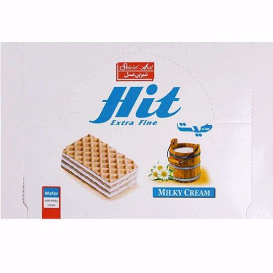 Picture of ویفرکرم شیری شیرین عسل مدل هیت بسته 100 عددی