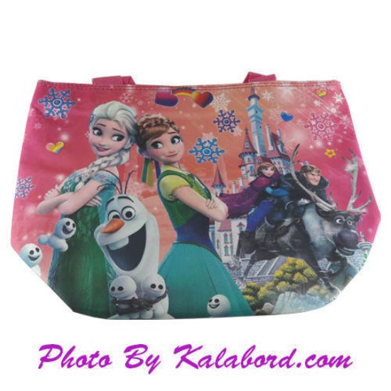 کیف دستی ساتن طرح فروزن