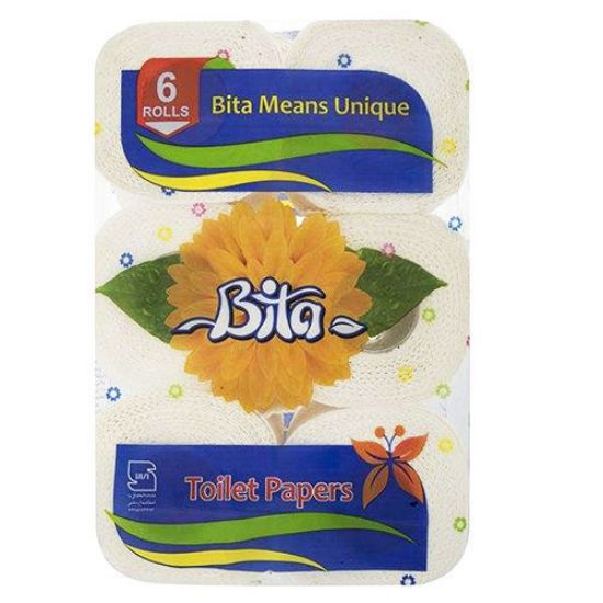 دستمال توالت رولی بیتا بسته 6 عددی