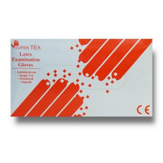 دستکش لاتکس 100 عددی SUPER TEX سایز کوچک (Small)