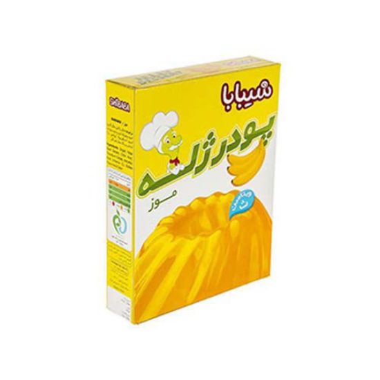 پودر ژله موز شیبابا حجم 100 گرم