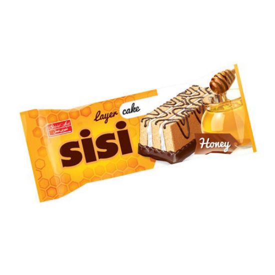 Picture of کیک سه لایه شیر عسل روکش دار40 گرم سی سی