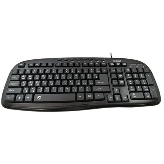 تصویر  کیبورد سیم دار بیاند مدل BK-6990