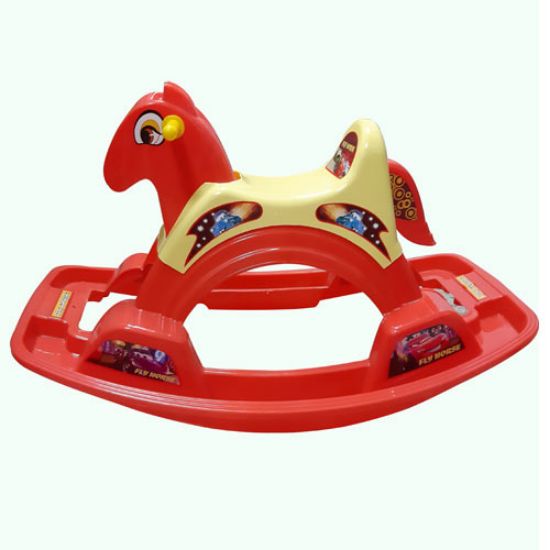 Picture of راکر کودک قرمز رنگ هانا طرح اسب تکتاز