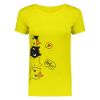 Picture of تی شرت زرد طرح گربه کد 402