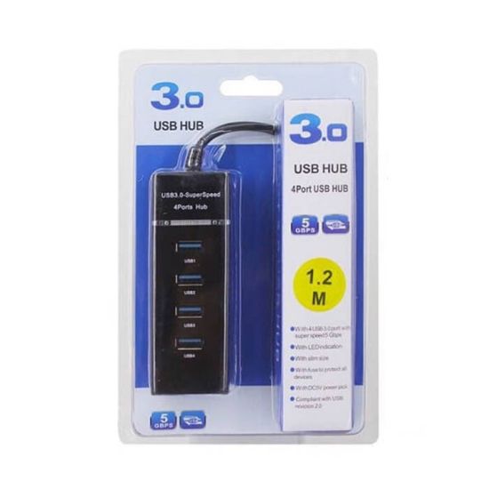 تصویر  هاب 4 پورت USB 3.0 مدل 303 طول 1.2 متر