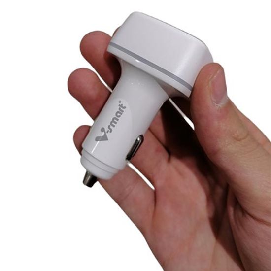 تصویر  شارژر فندکی V-SMART مدل VS-19 رنگ سفید