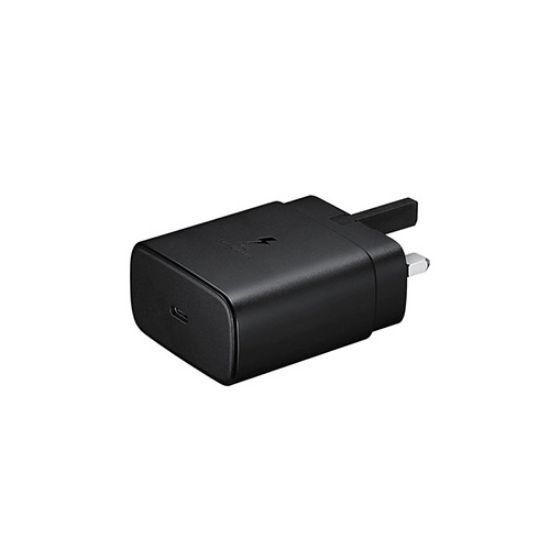 تصویر  شارژر دیواری سه پین 45W فست و PD تک پورت SAMSUNG Type-C مدل EP-TA845 به همراه کابل شارژ Type-C - مشکی