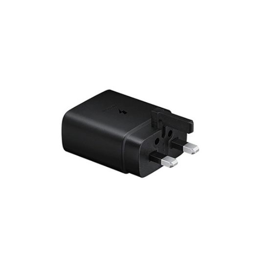 تصویر  شارژر دیواری سه پین 45W فست و PD تک پورت SAMSUNG Type-C مدل EP-TA845 به همراه کابل شارژ Type-C - مشکی