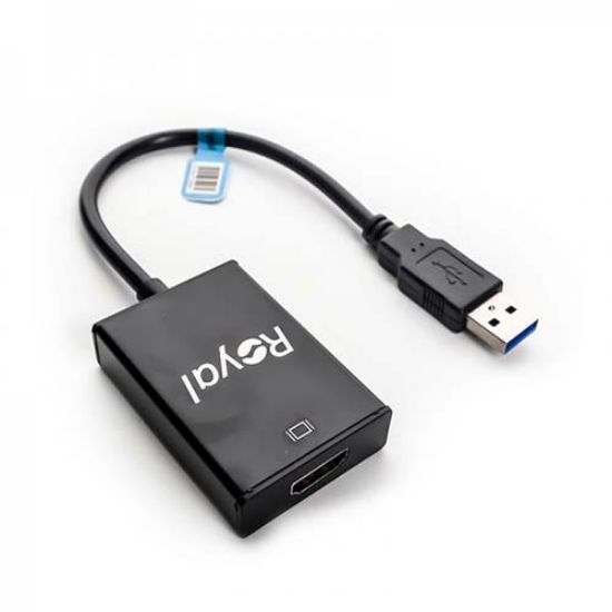 تصویر  مبدل USB 3.0 به HDMI رویال مدل RV-111