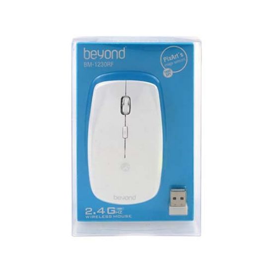 تصویر  ماوس بی سیم بیاند مدل BM-1230RF سفید