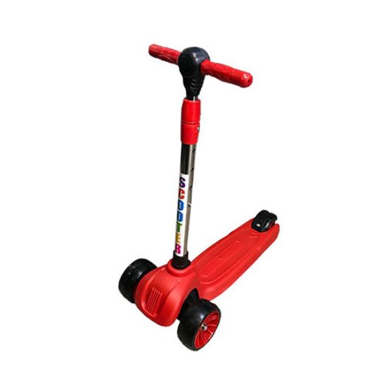 Picture of اسکوتر کودک سه چرخ تاشو رنگ قرمز مشکی