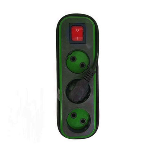 Picture of چندراهی برق دینا مدل D3000 طول 3.8 متر مشکی سبز