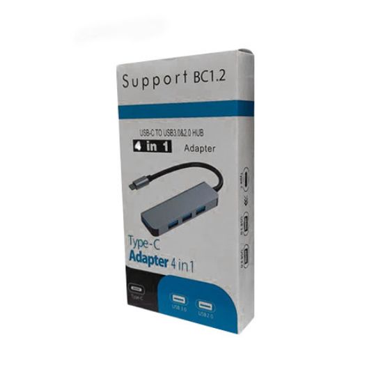 تصویر  هاب تایپ سی 4 پورت USB 3.0