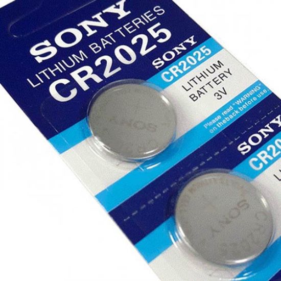 تصویر  باتری سکه ای سونی مدل SONY CR 2025 بسته 5 عددی