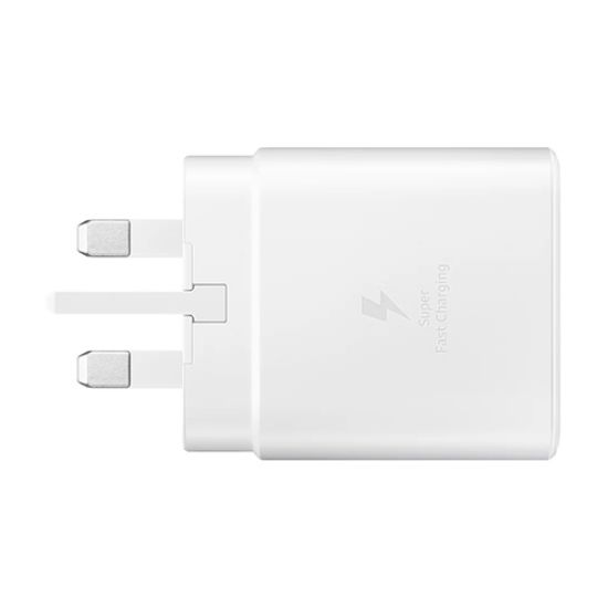 تصویر  آداپتور 25 وات سامسونگ مدل EP-TA800 به همراه کابل USB-C