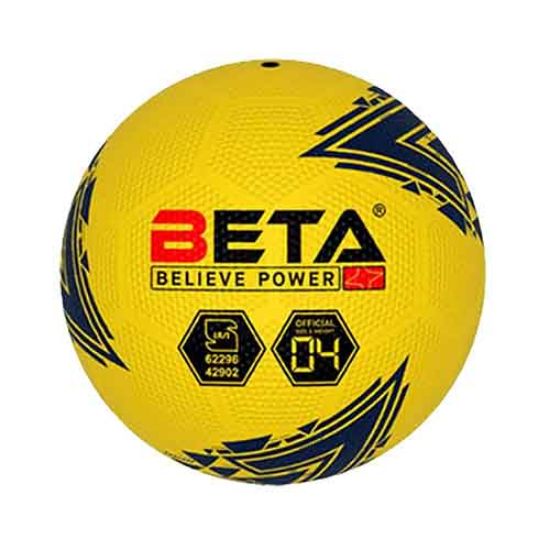 Picture of توپ فوتبال لاستیکی بتا سایز 4 مدل گلف زرد