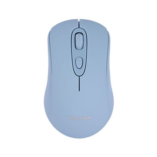 تصویر  ماوس بی سیم مچر مدل MR-251 طوسی آبی