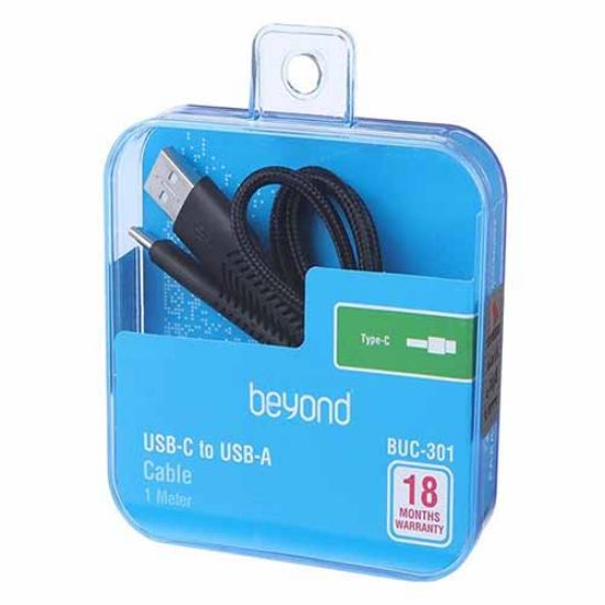 تصویر  کابل USB به USB-C بیاند مدل BUC-301 رنگ مشکی