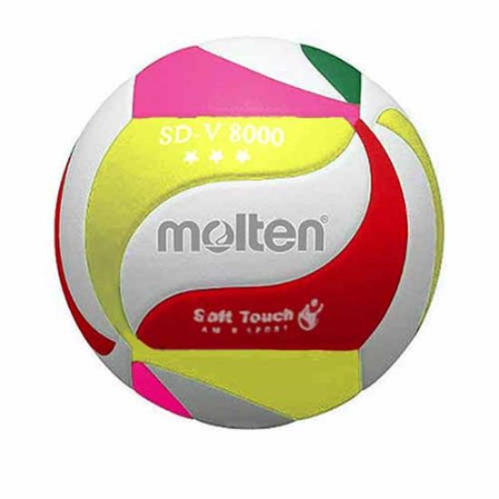 Picture of توپ والیبال مولتن مدل SD-V 8000 رنگ (زرد-قرمز-صورتی-سبز)