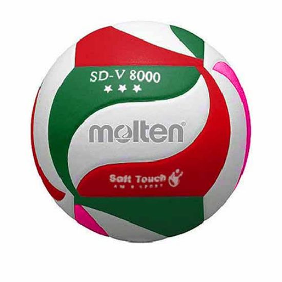 Picture of توپ والیبال مولتن مدل SD-V 8000 رنگ (سبز-قرمز-صورتی)
