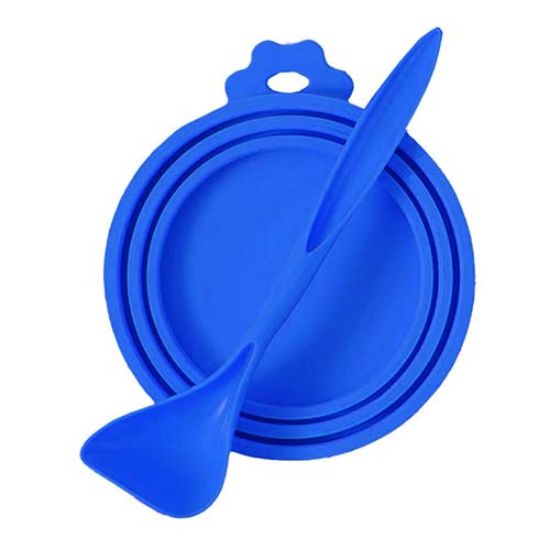 Picture of درب و قاشق کنسرو سگ و گربه بایو موزارا آبی تیره