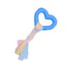 Picture of اسباب بازی دندانی سگ بایو موزارا مدل قلب و استخوان صورتی و آبی