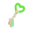 Picture of اسباب بازی دندانی سگ بایو موزارا مدل قلب و استخوان صورتی و سبز